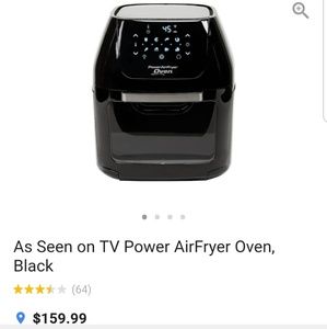 NEW! Tristar▪ Power Air Fryer Oven, 1.5 Gallon